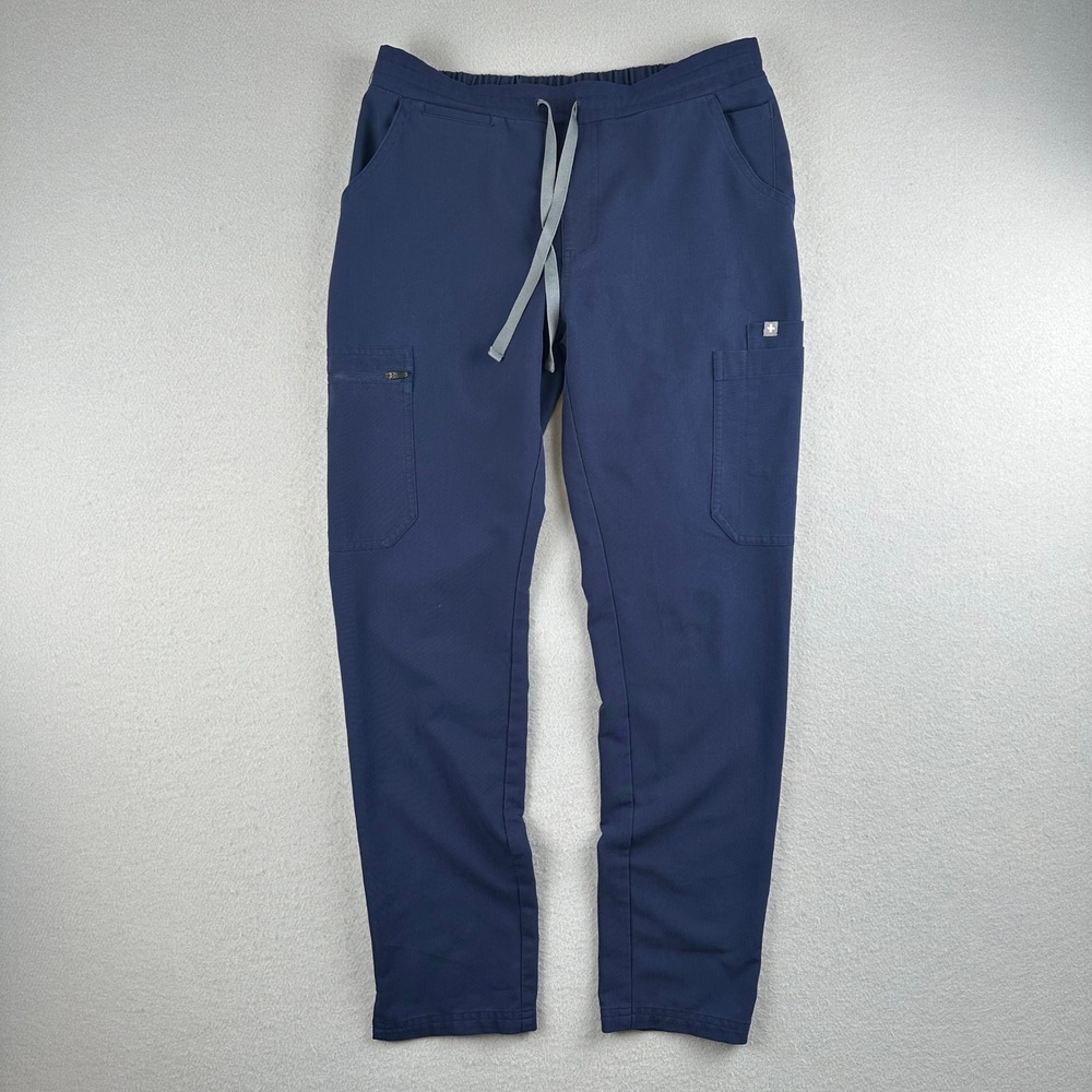 FIGS Scrub Pants Women XS Navy Blue Technical Collection TW2000 Cargo Tapered